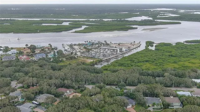 a view of a city with ocean view