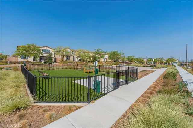 a view of a terrace with city view