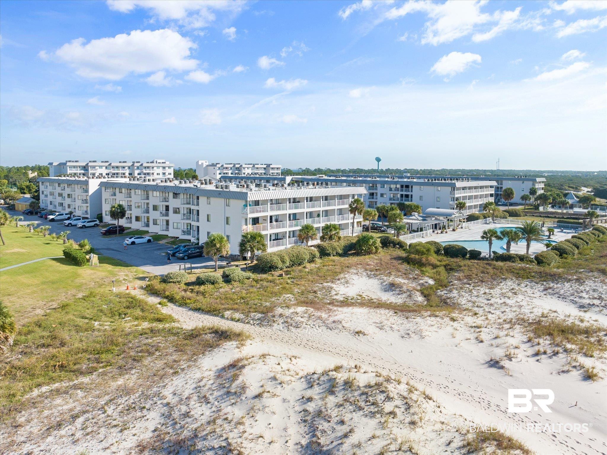 400 Plantation Road, Unit 3222 Gulf Shores, AL 36542 - Photo 18 of 31 Aerial view with a view of the beach