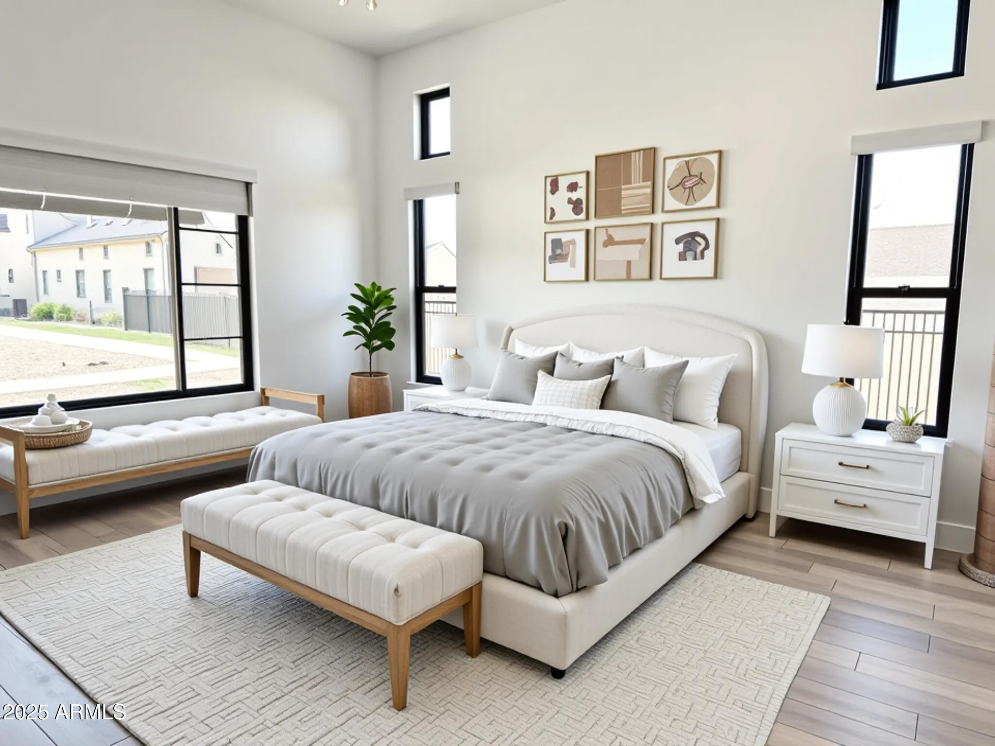 2725 East Derringer Court Gilbert, AZ 85297 - Photo 15 of 56 a spacious bedroom with a bed and a couch