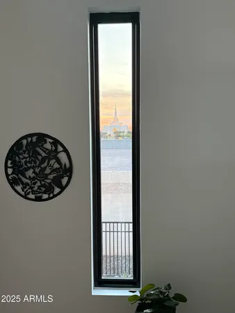 a view of a lake from a balcony