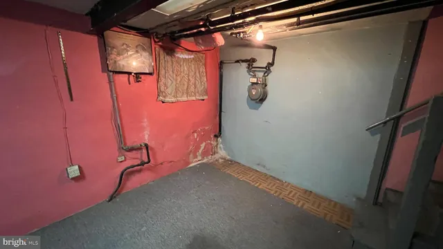 a view of storage and utility room