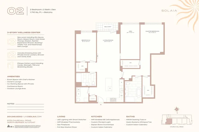 $1,249,000 | 8701 Churchill Road, Unit 502, North Bergen, NJ 07047