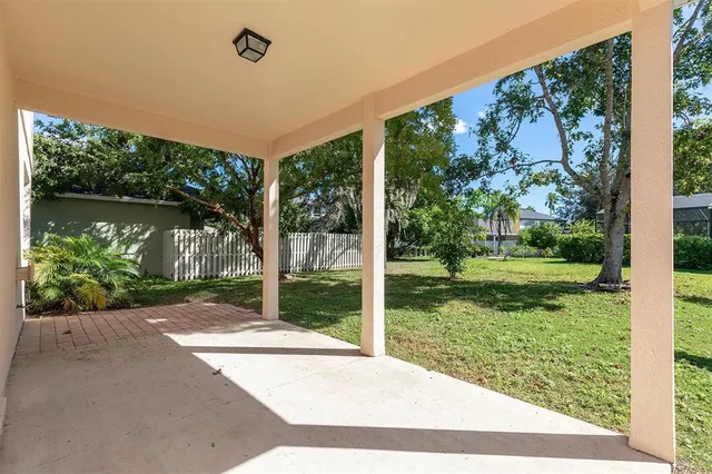 a house view with a garden space