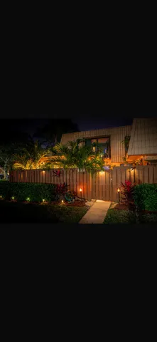 a view of swimming pool from a yard