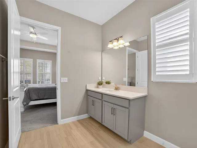 a view of outdoor space with garden