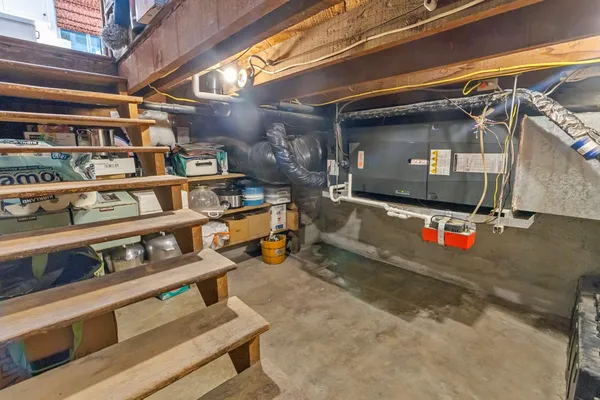 a view of storage and utility room