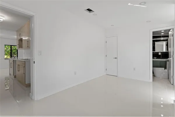 a view of an empty room