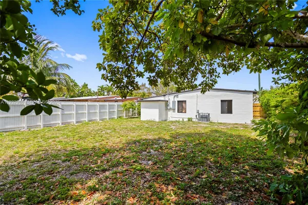 a backyard of a house