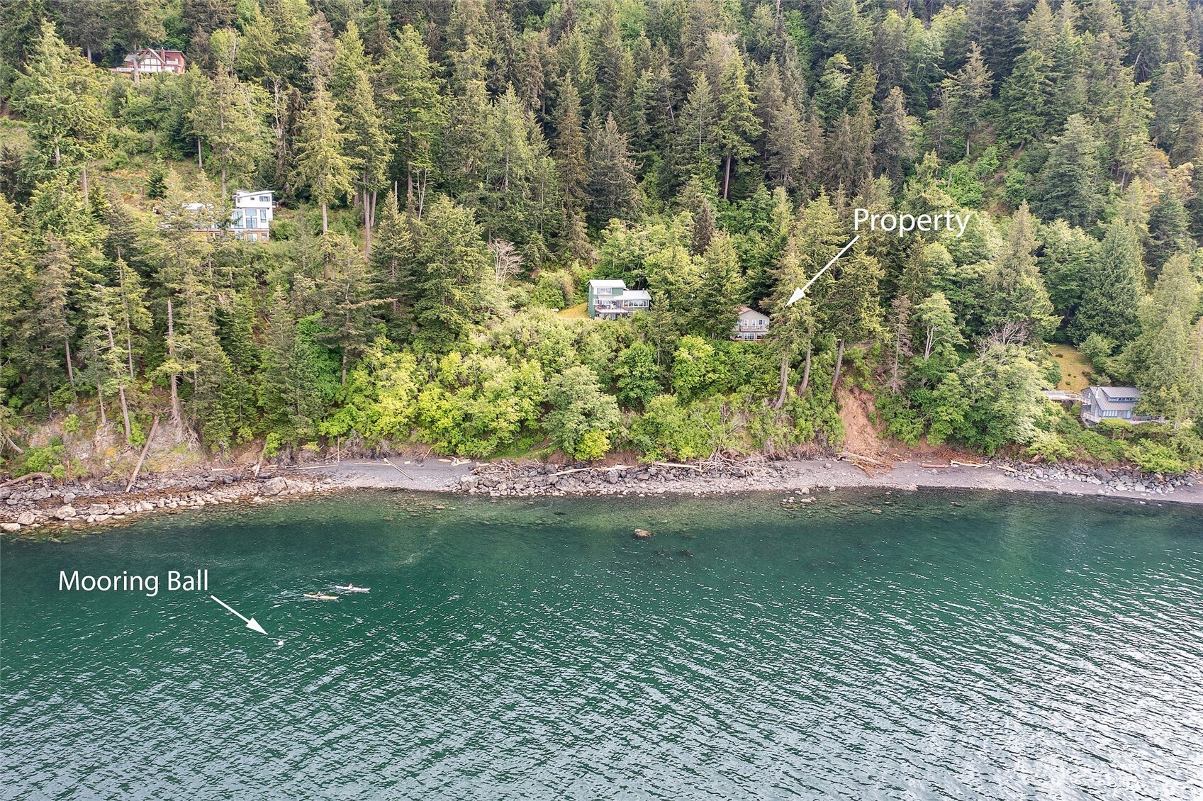 673 Raccoon Point Road Orcas Island, WA 98245 - Photo 5 of 40 a view of a lake from a yard