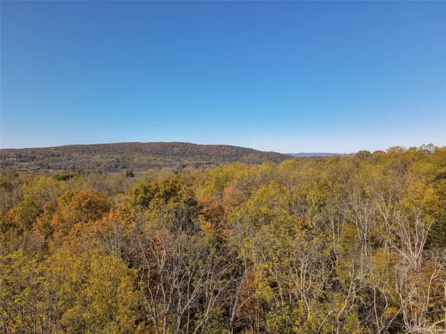 a view of an outdoor space with mountain view