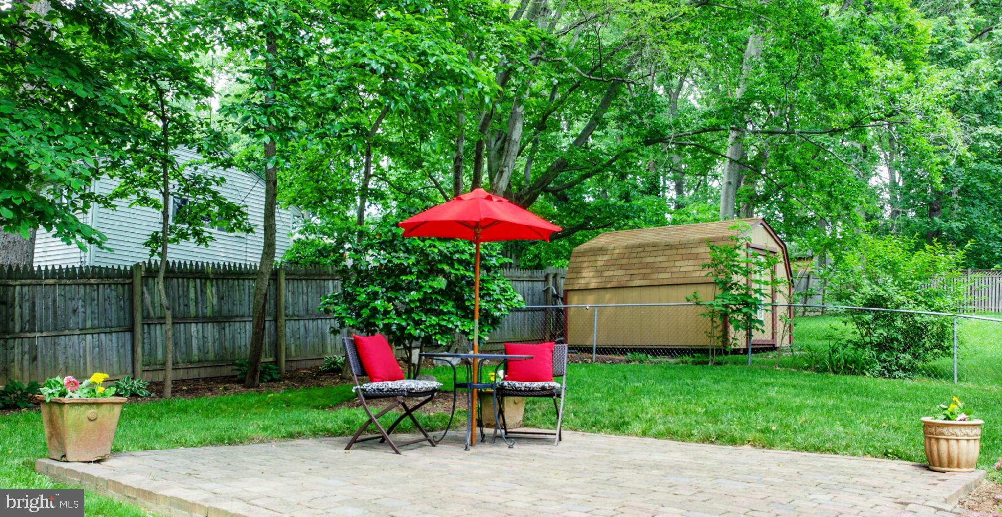 5614 Heming Avenue Springfield, VA 22151 - Photo 23 of 30 a view of a backyard with plants and a fire pit