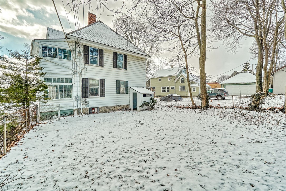 40 Stewart Street Rochester, NY 14620 - Photo 49 of 50 BACKYARD VIEW OF THE REAR EXTERIOR