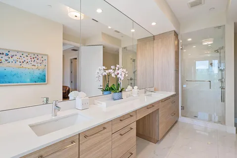 a view of lake with green space