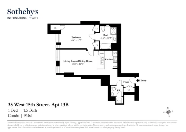 $2,150,000 | 35 West 15th Street, Unit 13B | Flatiron