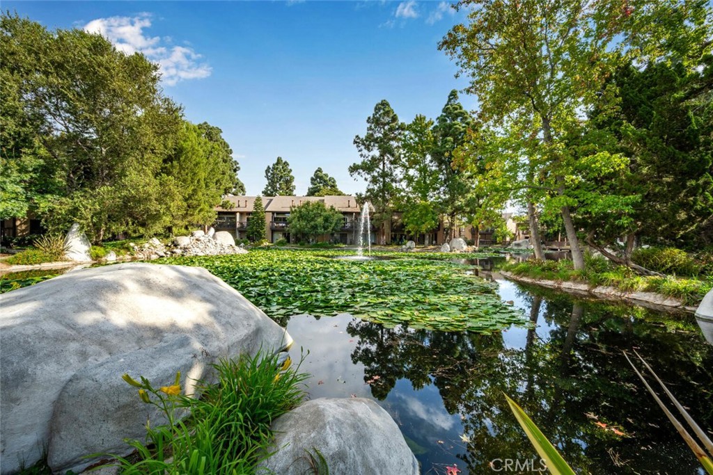 7890 East Spring Street, Unit 4W Long Beach, CA 90815 - Photo 29 of 36 a view of a garden with a fountain