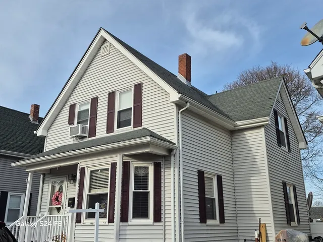 a view of a house with a balcony