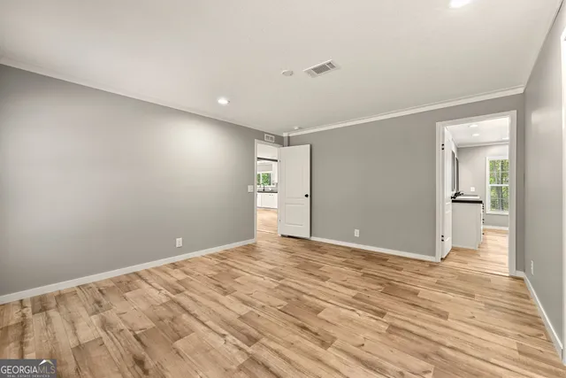 a view of an empty room