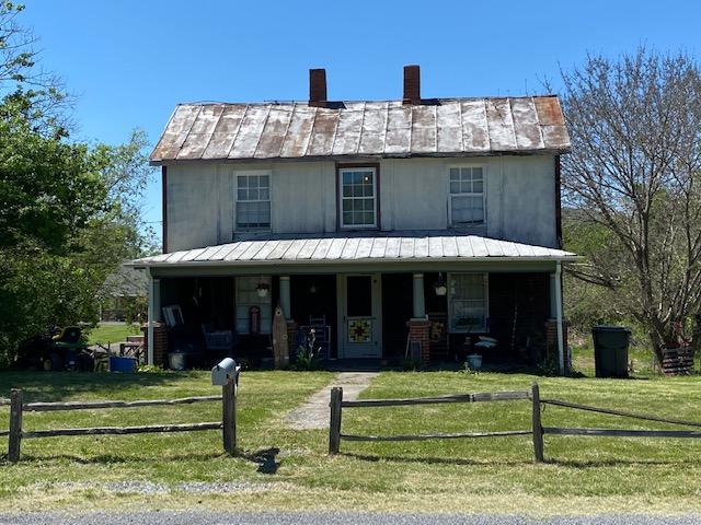 a front view of a house