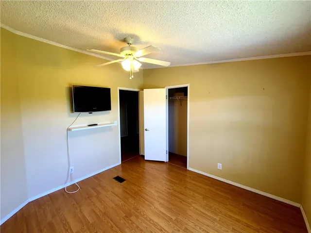 a view of a livingroom with a flat screen tv
