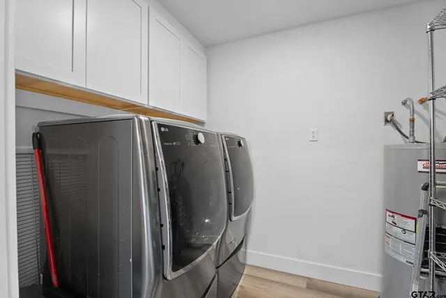 a close view of closet