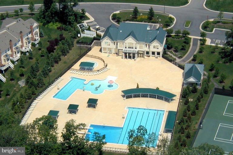 43605 Ryder Cup Square Ashburn, VA 20147 - Photo 10 of 48 an aerial view of a house with yard swimming pool and outdoor seating