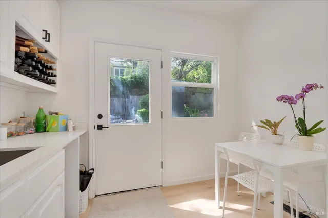 a bathroom with a sink and a vanity