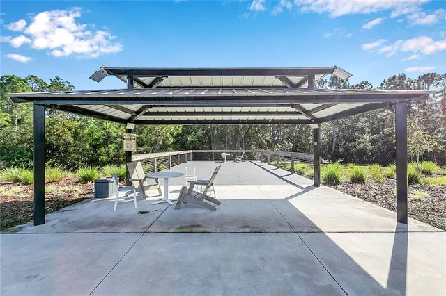 a view of a house with a patio