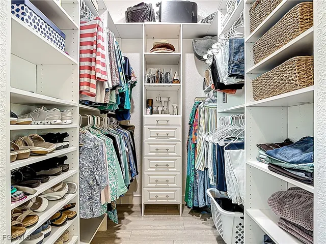 a view of walk in closet