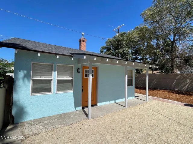 a view of a house with a patio