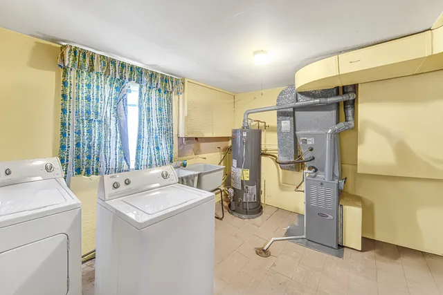 a room with storage and utility