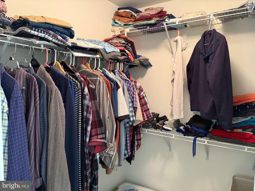 25210 Whippoorwill Terrace Chantilly, VA 20152 - Photo 26 of 33 a view of walk in closet with clothes and shoes