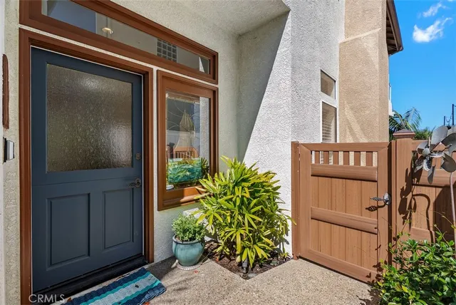 a view of front door