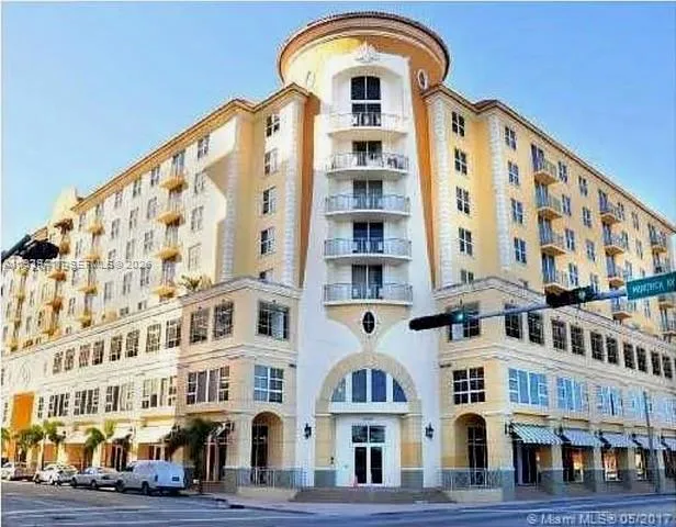 a front view of a building