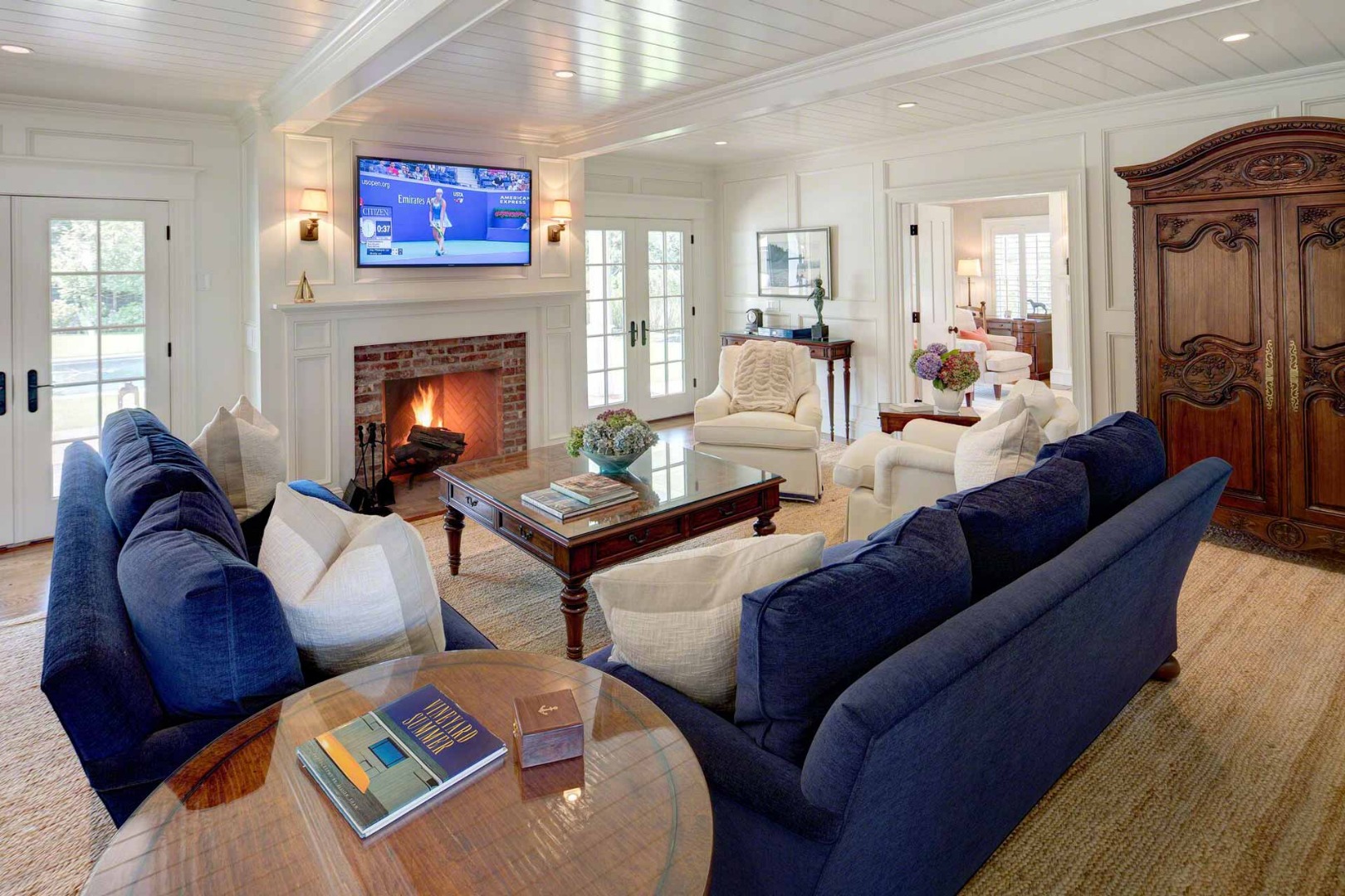1 Field Club Drive Edgartown, MA 02539 - Photo 7 of 24 a living room with furniture and a fireplace