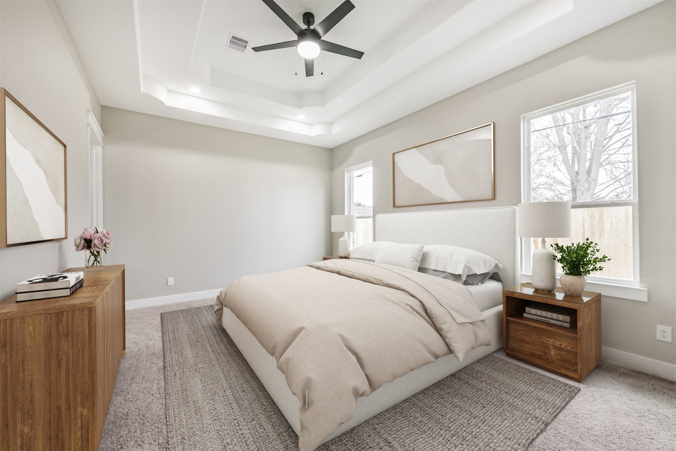 2803 Lancaster Lane Pasadena, TX 77506 - Photo 5 of 45 a bedroom with a bed lamps and window