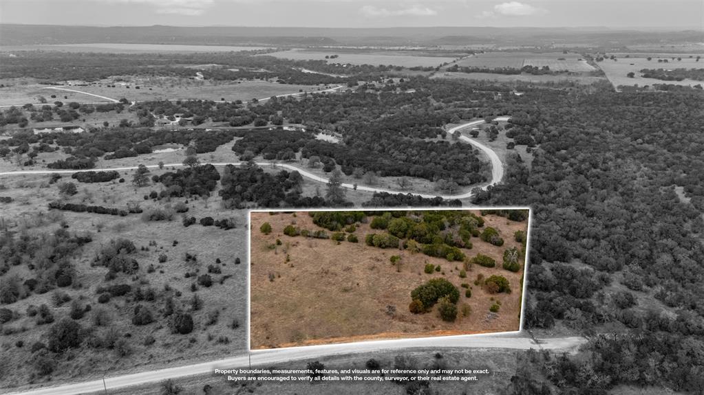 Tbd Tbd Road Palo Pinto, TX 76484 - Photo 2 of 19 Aerial view of property's location featuring property boundaries highlighted