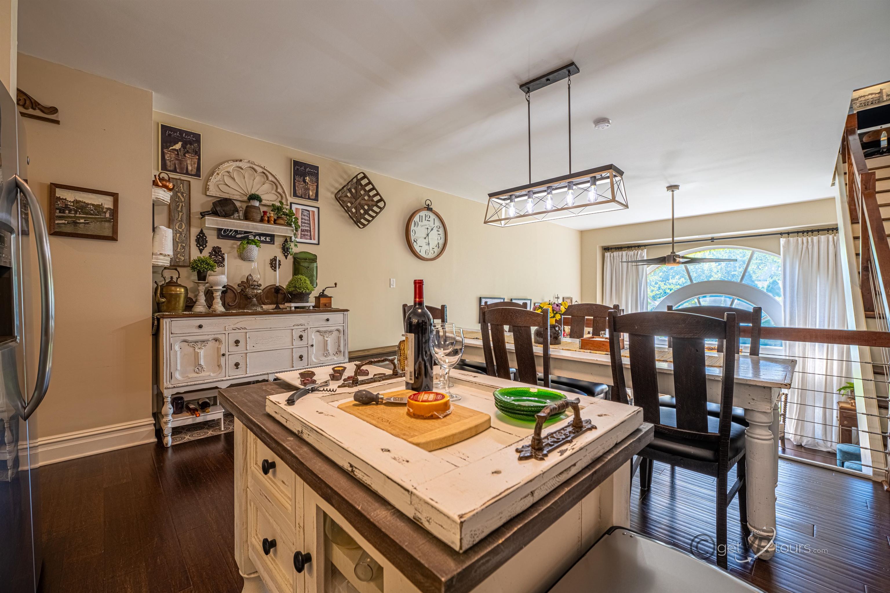 411 South Prospect Street Galena, IL 61036 - Photo 8 of 28 a view of a dining room with furniture window and wooden floor