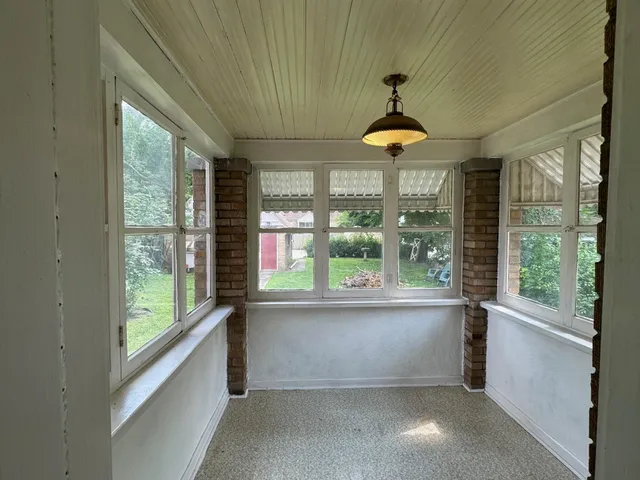 a very nice looking room with a large window