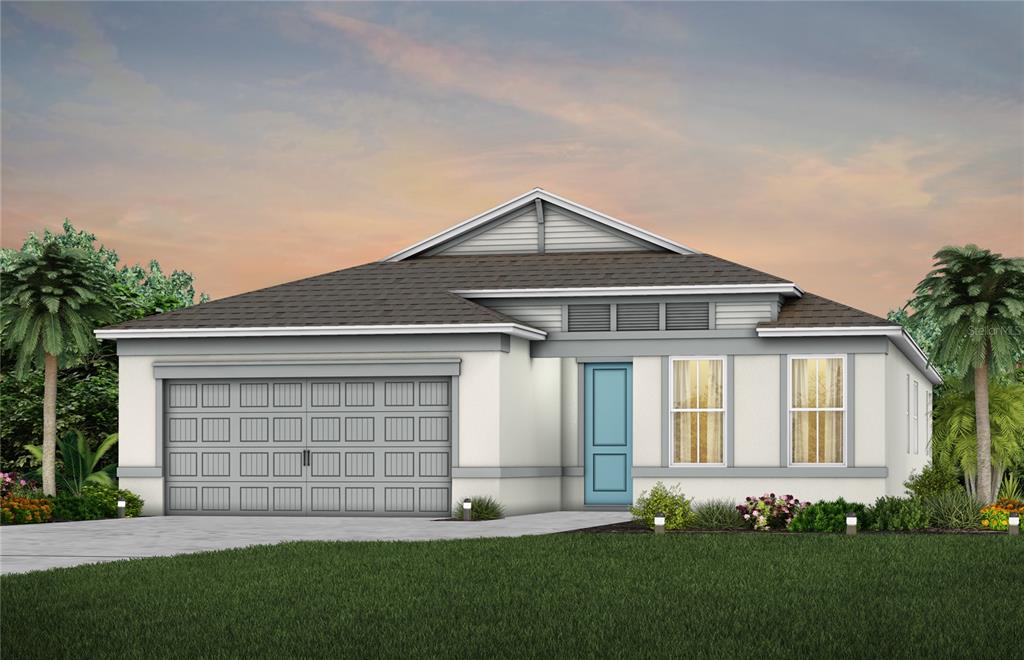 1851 Groveline Road St. Cloud, FL 34771 - Photo 1 of 19 Exterior Design. Artistic rendering for this new construction home. Pictures are for illustrative purposes only. Elevations, colors and options may vary.