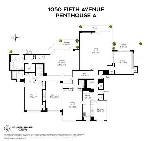 $10,000,000 | 1050 5th Avenue, Unit PHA | Upper East Side