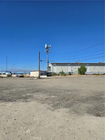 a view of a road with a building