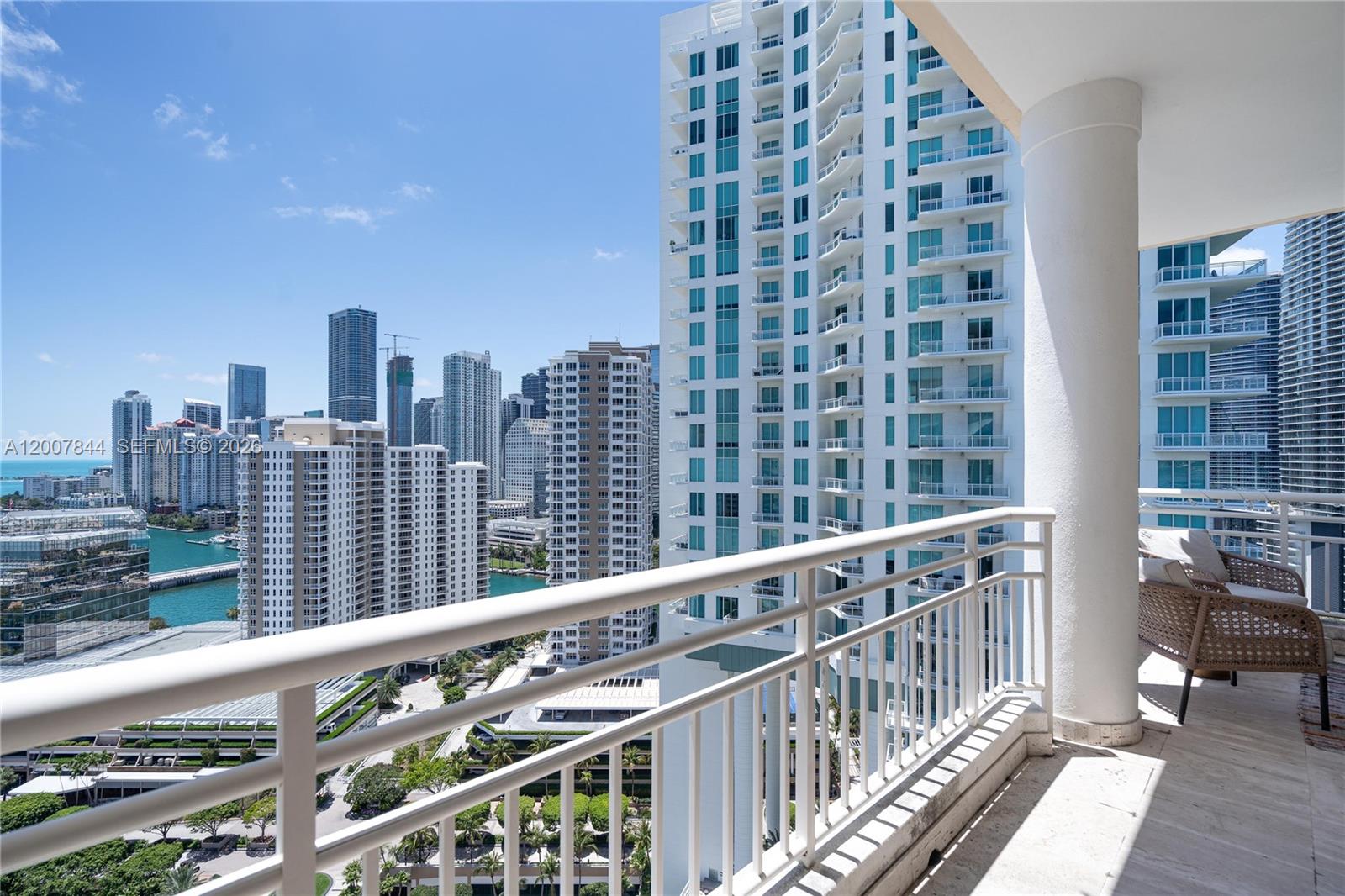888 Brickell Key Drive, Unit 2602 Miami, FL 33131 - Photo 16 of 29 a view of a balcony with city view