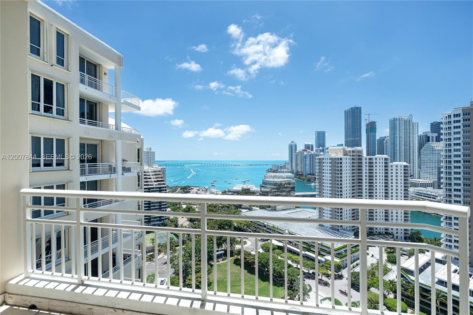 888 Brickell Key Drive, Unit 2602 Miami, FL 33131 - Photo 17 of 29 a view of a city with tall buildings
