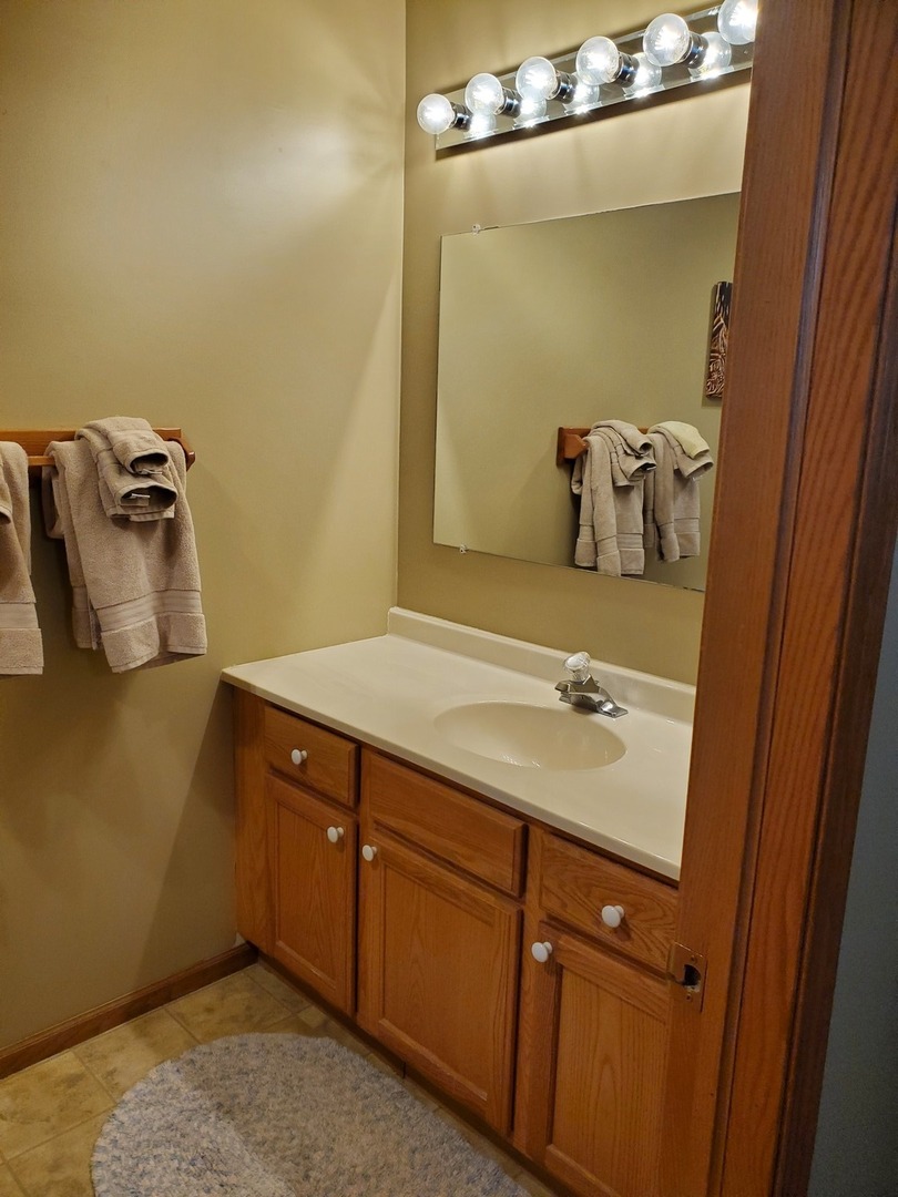 325 South Clark Street, Unit 2C Utica, IL 61373 - Photo 6 of 22 a bathroom with a sink and mirror