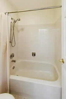 a bathroom with a bath tub and a shower