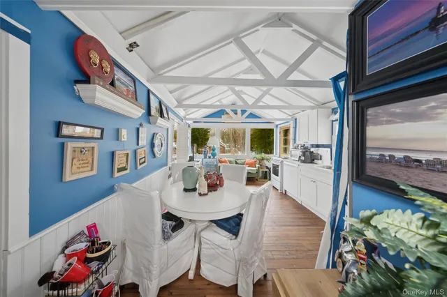 a very nice looking room with a large window