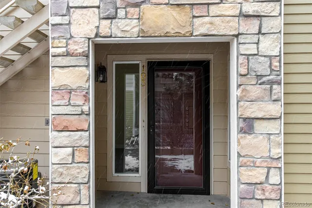 a view of front door