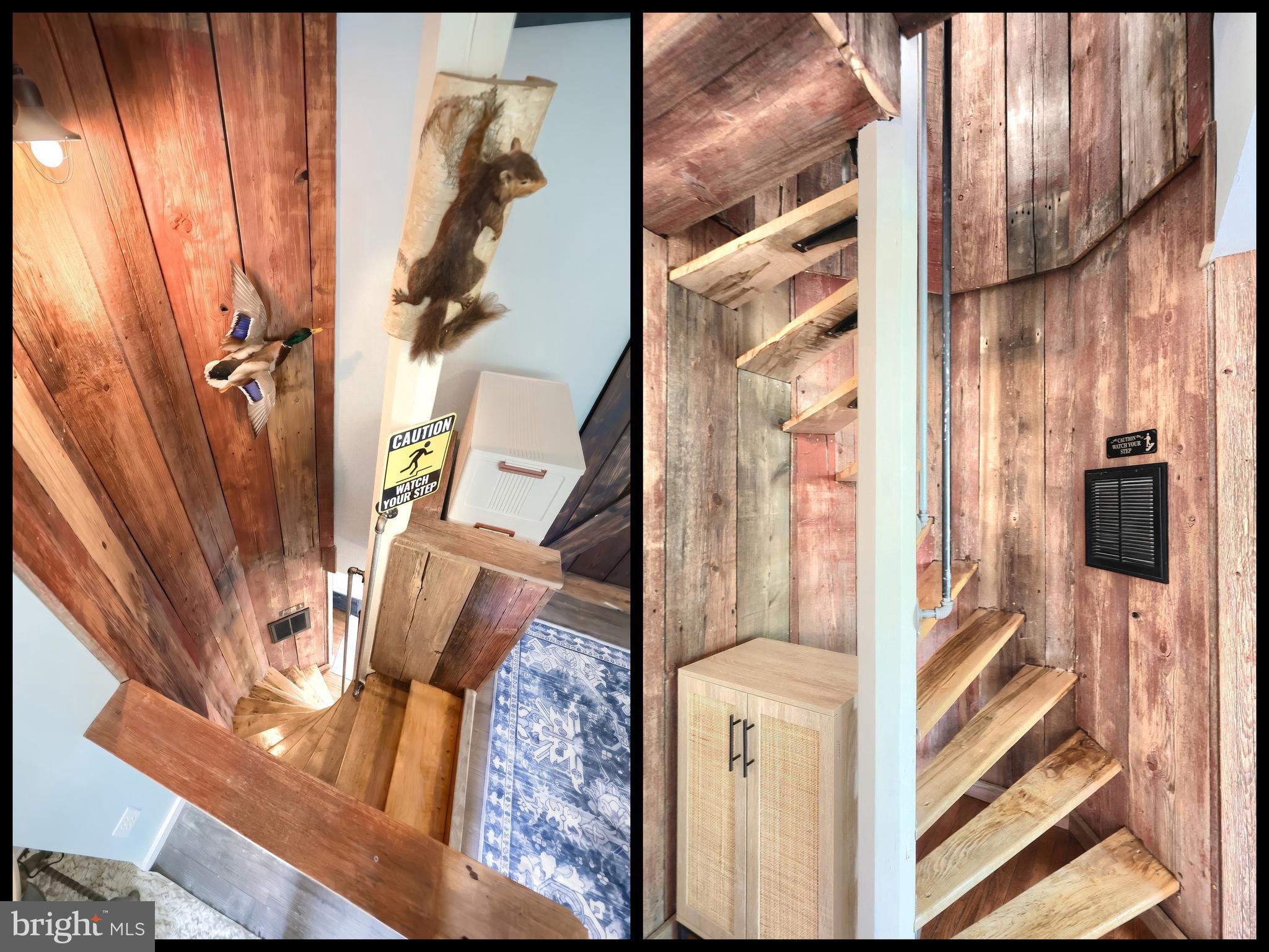234 Hilltop Road Delta, PA 17314 - Photo 16 of 32 Spiral Staircase from upper level to lower level