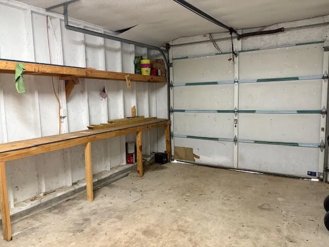 a view of a room with storage